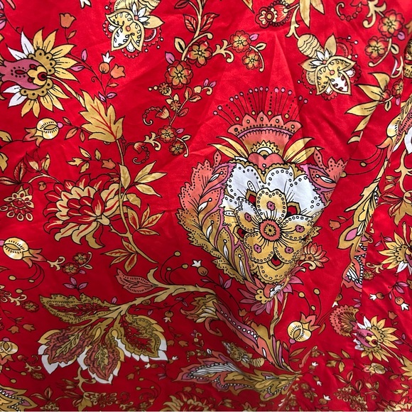 Natori Robe Long Floral Cherry Blossom Kimono Lingerie Pockets Artsy - Picture 4 of 11